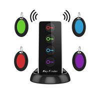 Kilcvt Key Finder, con 4 ricevitori RF Cerca nel Tuo Negozio, Wireless Locator Tracker Intelligente Activity Tracker Anti-Perso per Il Telefono Borsa Bagagli Pet Telecomando