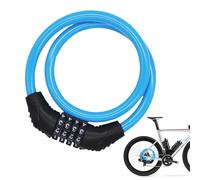Kilda Combi 10/1800 - Lucchetto a cavo per bici in acciaio blindato con chiave, resistente alle intemperie, 1800 mm