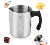 KILDOWS Pentola Sciogliere Cera 1000 ml per Candele e Sapone，Kit per Candele Fai da Te，per Fare Candele, Candela Melting Pot, Fornelletto Candele con Cucchiaio e Manico per Fare Sapone