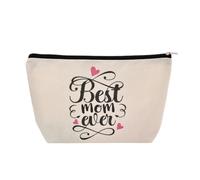 Kilener Borsa cosmetica da donna, regalo per la festa della mamma, per mamma, nonna, zia, borsa per il trucco per donne, regalo di compleanno per nonna, nonna, mamma, zia, zia, Beige-mamma