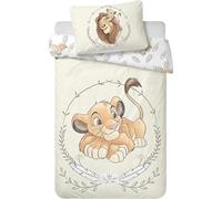 KILIDOO Copripiumino singolo per bambino Simba Il Re Leone 100 x 135 cm e federa 40 x 60 cm | lenzuola per materasso da 60x120 a 70x140 cm | Biancheria da letto 100% cotone