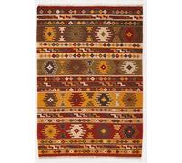 Kilim Carpets by Jalal - Tappeto Kilim Sivas 3 100 X 160 cm Rosso/Multicolore