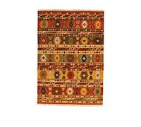 Kilim Carpets by Jalal - Tappeto Kilim Sivas 3 60 x 120 cm Rosso/Multicolore