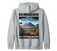 Kilimanjaro Climb Tanzania Hike Summit 5895 m Felpa con Cappuccio