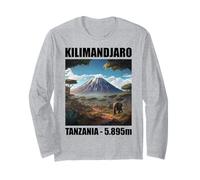 Kilimanjaro Climb Tanzania Hike Summit 5895 m Maglia a Manica