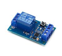 KILKCWFNH Modulo relè bistabile 5V/12V Modulo relè a Pulsante Singolo Una Chiave Modifica Auto Start-Stop Interruttore di Modifica Auto bloccante(12V)