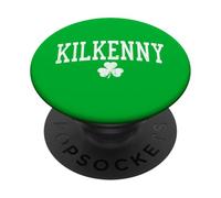 Kilkenny Irlanda St Patricks Day Retro Distressed Trifoglio PopSockets PopGrip Adesivo