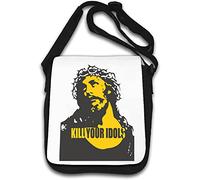 Kill Idols Punk Rock Jesus Your Graphic Art Borsa a tracolla bianca