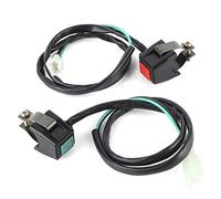 Kill Start Switch, Interruttore di Avviamento Universale per Moto da 22 Mm, Interruttore per Moto a Doppio Pulsante di Accensione Sul Manubrio per ATV Dit Bike