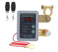 Kill Switch per auto con telecomando, interruttore di scollegamento della batteria 12 V 240 A con display di tensione a LED, interruttore antifurto per batteria auto, con 2 telecomandi wireless, per