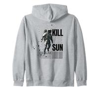 Kill The Sun Eternal Night - Astronaut Statement Slogan Felpa con Cappuccio