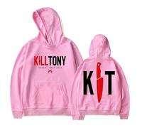 Kill Tony Felpe Unisex Comode e Trendy, Street-Chic e Versatili,Rosa,XS