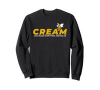 Killer Bee C.R.E.A.M. Cash governa Tutto Intorno a Me Cream Felpa