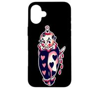 Killer Clown Kewpie Baby Doll Tradizionale Tattoo Flash Custodia per iPhone 16 Plus