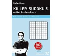 Killer-Sudoku 5 - Mittel Bis Hardcore Book NUOVO