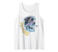 Killer Surf Skull Surf Vintage Wave Skeleton Surfing Canotta