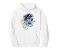 Killer Surf Skull Surf Vintage Wave Skeleton Surfing Felpa con Cappuccio