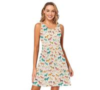 Killer Whale - Abito da spiaggia da donna, senza maniche, stile casual, Orca assassina, L