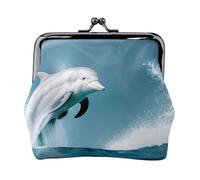 Killer Whale Dolphin Sea Print Vintage Leather Change Purse Elegante piccolo portamonete per le donne portamonete portafoglio mini