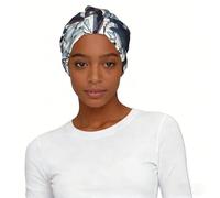 Killer Whale Print Turbante Copricapo da donna, sciarpa alla moda con elastico stile pullover turbante nero