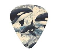 Killer Whale - Set regalo di plettri per chitarra, lisci e resistenti, per chitarra acustica, elettrica e basso, regalo perfetto per gli amanti della chitarra e i musicisti
