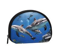 Killer Whale Stampa Portatile Mini Sacchetto di Immagazzinaggio Shell A Forma di Portafoglio Piccolo Portafoglio Monete Shell Storage Bag