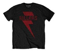 Killers - the - T-Shirt # Xxl Black Unisex # Red Bolt