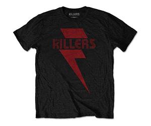 Killers - the - T-Shirt # Xxl Black Unisex # Red Bolt