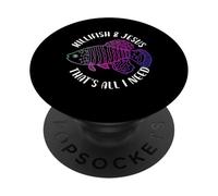 killifish e jesus thats all I need Design for a fish lover PopSockets PopGrip Adesivo
