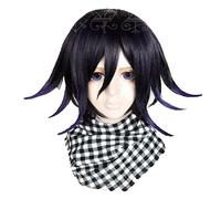 : Killing Harmony Ouma Kokichi Cosplay Wig for Man Boys Short Straight Anime Wig Christmas Party