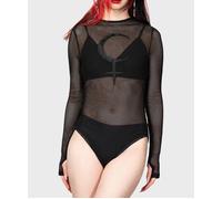 Killstar Bodysuit Lilith's Moon Nero Simbolo Gotico Alternativo Punk KSRA008349