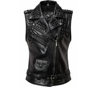 Killstar Doom per Vegani Pelle Biker Moto Punk Simil Borchie Giacca Giubbotto