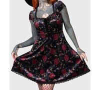 KILLSTAR Morgaine Abito Goth Witchy Glam Chiave Rosa Luna Bizzarra Falena