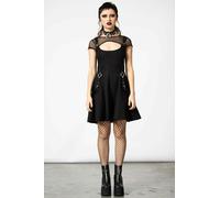 KILLSTAR Robson Kulture Fibbia Rete Goth Emo Punk Flare Skater Abito KSRA000789