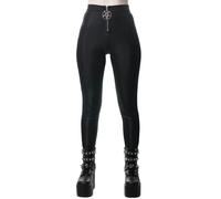 Killstar Sin With Me Disco Leggings Da Donna Neri Pentagramma Gotico KSRA001053