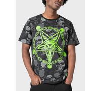 KILLSTAR Tzompantli T-Shirt Unisex Pentagramma Satanico Teschio Gotico Punk