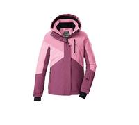 killtec Bambine e ragazze Giacca da sci/giacca funzionale con cappuccio e paraneve KSW 209 GRLS SKI JCKT, dunkel himbeere/hell himbeere/hell rose, 152, 43563-000