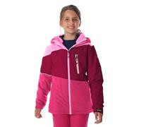 killtec Bambine e ragazze Giacca da sci/giacca funzionale con cappuccio e paraneve KSW 331 GRLS SKI JCKT, dunkel himbeere, 128, 42091-000