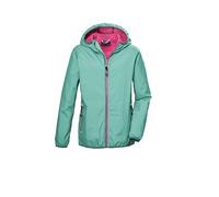 killtec Bambine e ragazze Giacca funzionale/antipioggia con cappuccio KOS 138 GRLS JCKT, aqua, 128, 42988-000