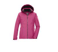 killtec Bambine e ragazze Giacca funzionale/giacca da esterno con cappuccio KOW 217 GRLS JCKT, dunkel himbeere, 164, 43502-000