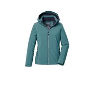 killtec Bambine e ragazze Giacca funzionale/giacca da esterno con cappuccio KOW 352 GRLS JCKT, dunkelmint, 176, 42145-000