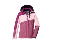 killtec Bambine e ragazze Giacca funzionale/giubbotto da esterno con cappuccio e paraneve KOW 218 GRLS JCKT, himbeere, 128, 43503-000