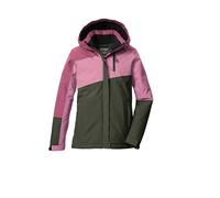 killtec Bambine e ragazze Giacca funzionale/giubbotto da esterno con cappuccio e paraneve KOW 218 GRLS JCKT, dunkeloliv, 176, 43503-000