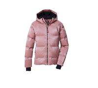 killtec Bambine e ragazze Giacca/giaccone trapuntato in piuma d'oca con cappuccio e paraneve KSW 210 GRLS QLTD JCKT, puderrosa, 128, 43594-000