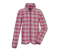 killtec Bambine e ragazze Giacca in sherpa/giacca in pile con colletto rialzato KOW 243 GRLS FLC JCKT, himbeere, 116, 43578-000