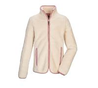 killtec Bambine e ragazze Giacca in sherpa/pile con collo alto KOW 242 GRLS FLC JCKT, ecru, 140, 43577-000