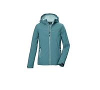 killtec Bambine e ragazze Giacca softshell/giacca da esterno con cappuccio KOW 349 GRLS SFTSHLL JCKT, dunkelmint, 128, 42142-000