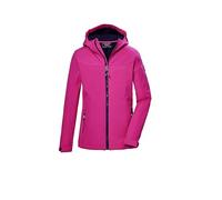 killtec Bambine e ragazze Giacca softshell/giacca outdoor con cappuccio KOS 145 GRLS SFTSHLL JCKT, fuchsia, 140, 43258-000