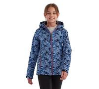killtec Bambine e ragazze Giacca softshell/giacca outdoor con cappuccio Mädchen Softshelljacke Print, dunkelnavy, 140, 43200-000