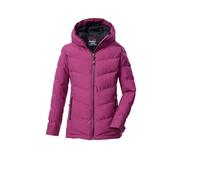killtec Bambine e ragazze Giacca trapuntata/funzionale in piuma d'oca con cappuccio KOW 220 GRLS QLTD JCKT, dunkel himbeere, 140, 43506-000
